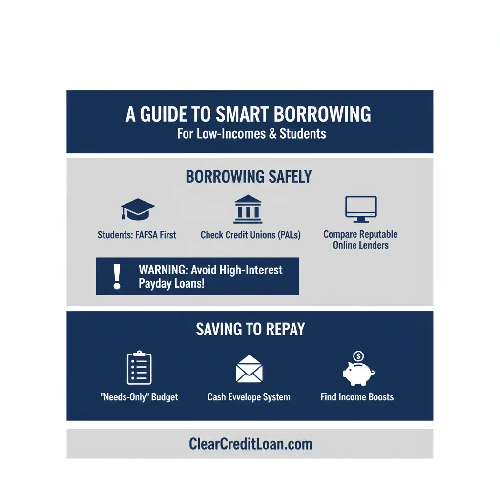 A Guide to Safe Loans for Low Income and Students - Infographic