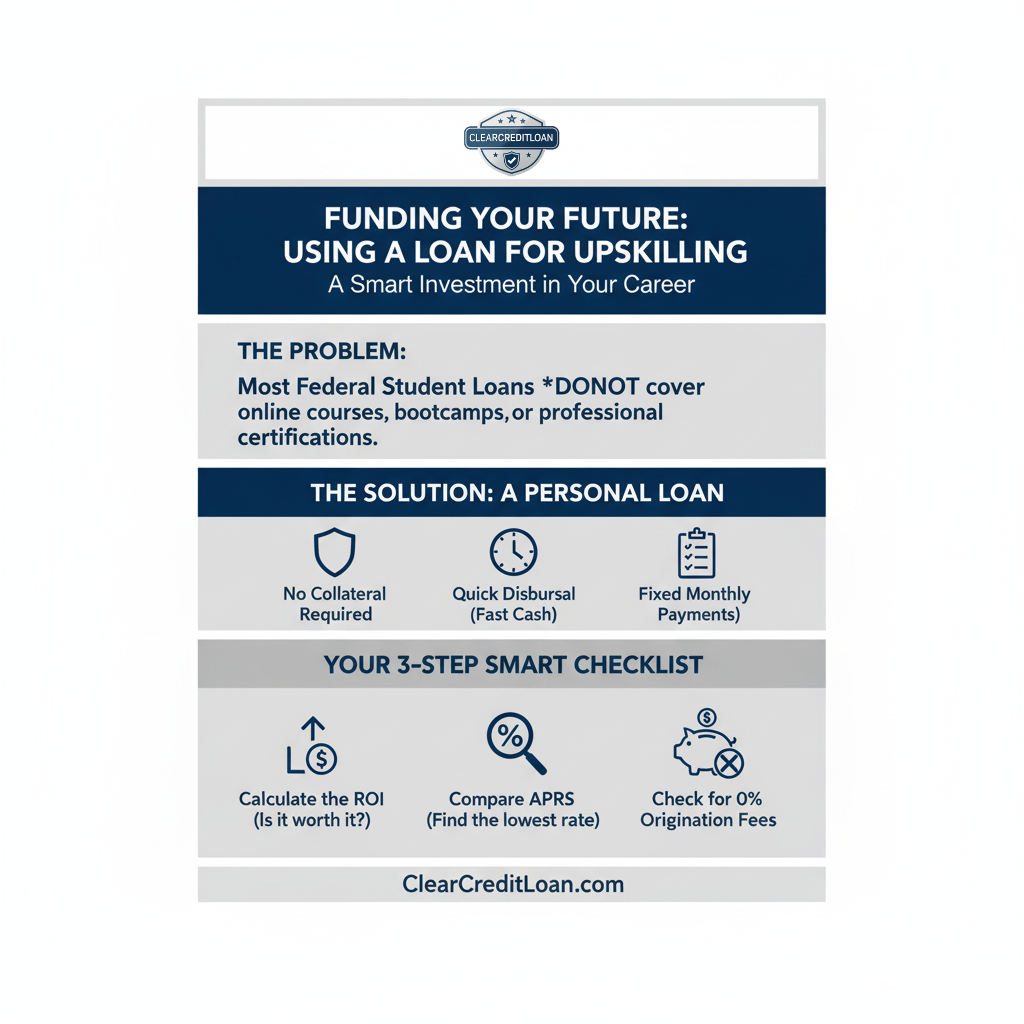 A guide on using a personal loan for online course or upskilling certification