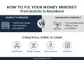 5 Ways to Fix Your Money Mindset from Scarcity to Abundance Infographic - ClearCreditLoan