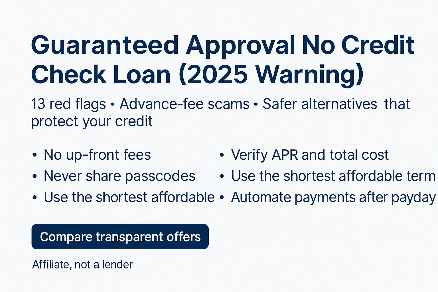 guaranteed approval no credit check loan – 2025 hero banner