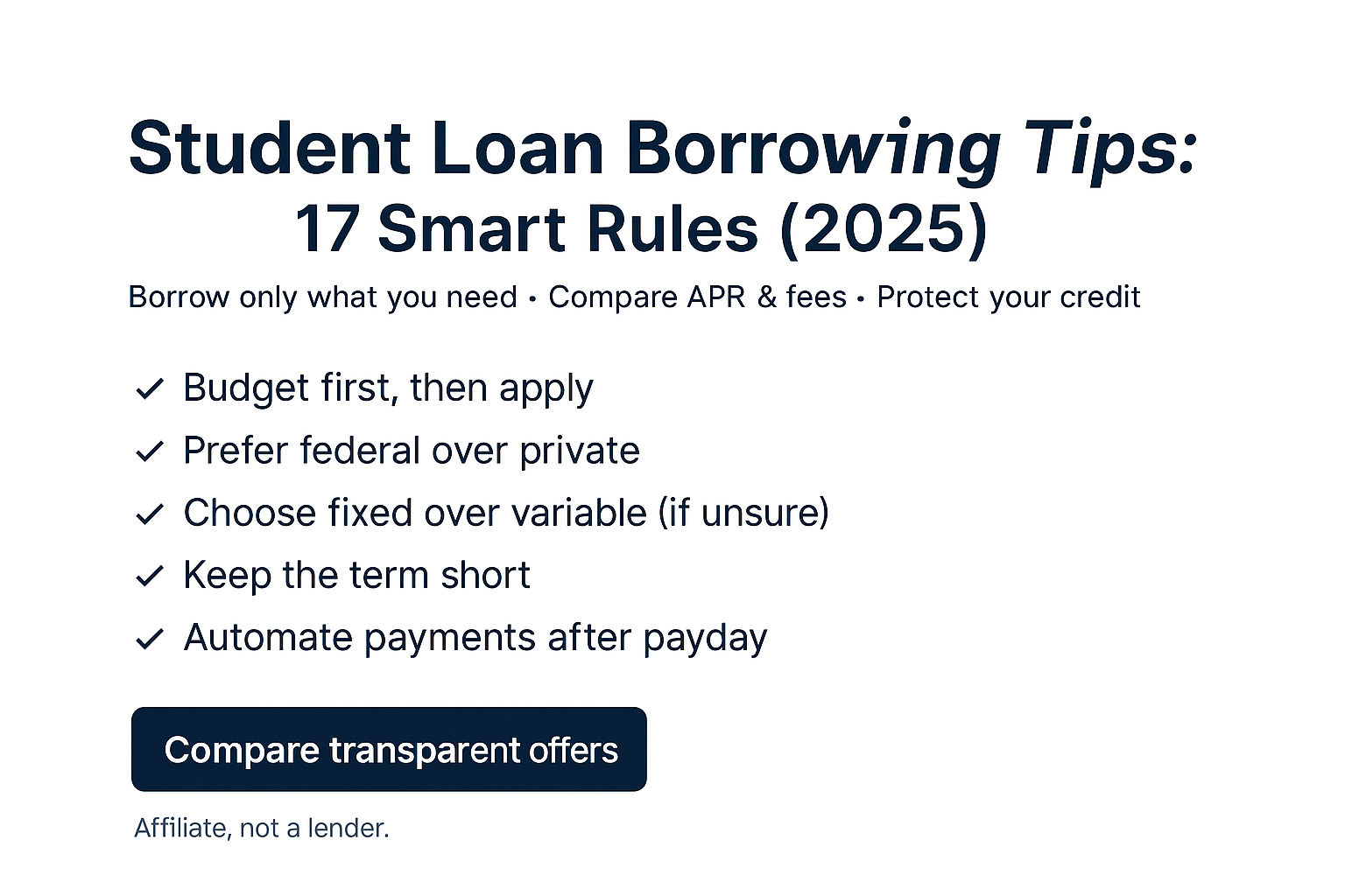 student loan borrowing tips – 2025 hero banner