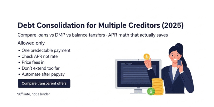 Debt consolidation for multiple creditors – 2025 hero banner