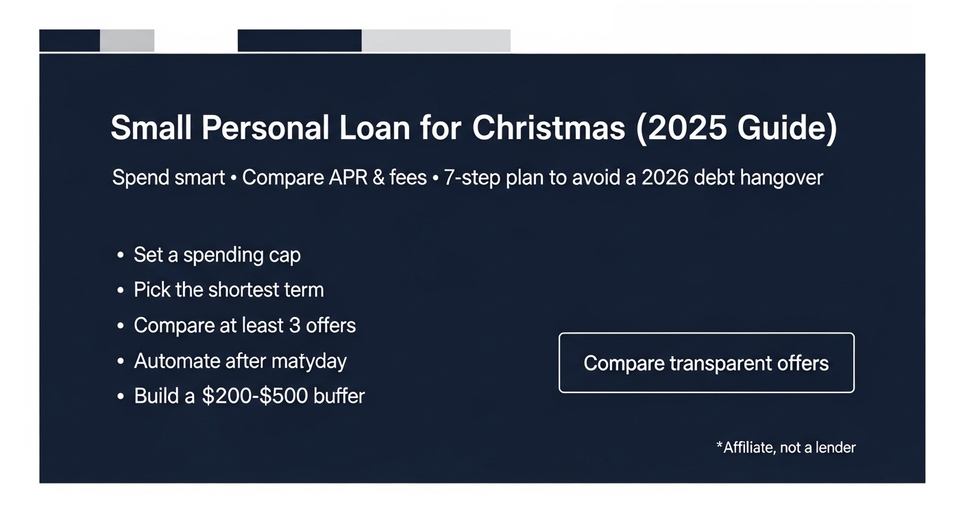 Small personal loan for Christmas – 2025 hero banner