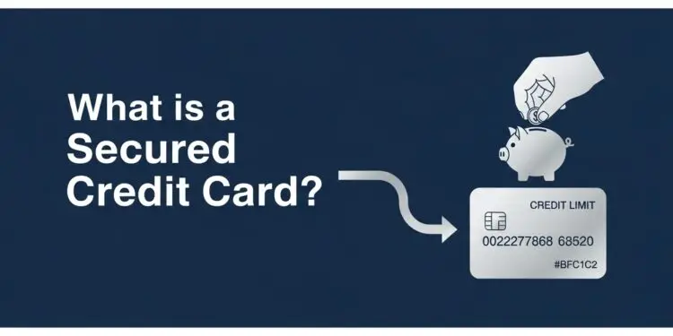 An infographic explaining what is a secured credit card and how it helps rebuild bad credit